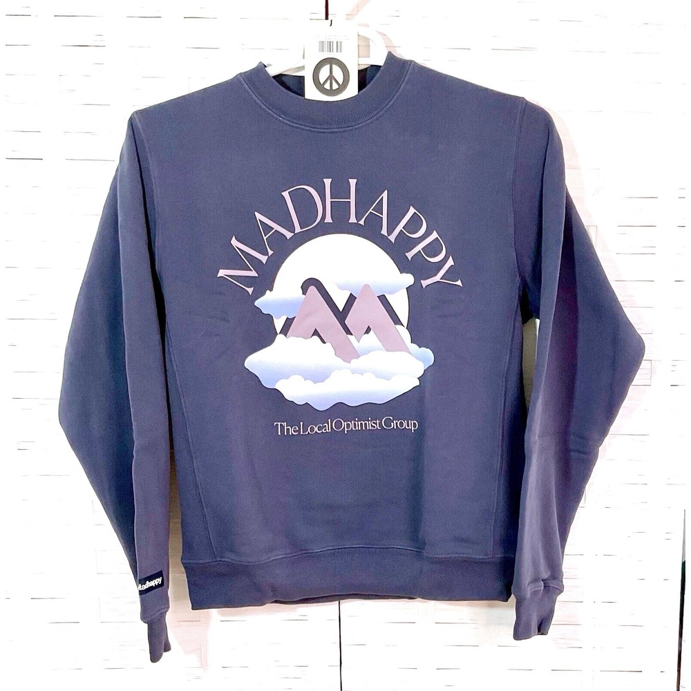 Madhappy Sweatshirt Oversize Local Optimist Color Nocturnal Size‎ XS New
